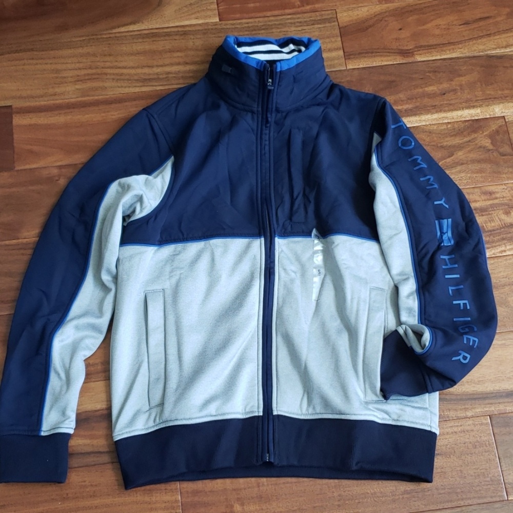 NWT Tommy Hilfiger men's fleece hooded jacket